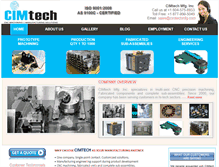 Tablet Screenshot of cimtechmfg.com